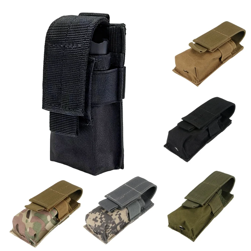 Edc Carry Holster - Molle tático m5 lanterna bolsa 9mm