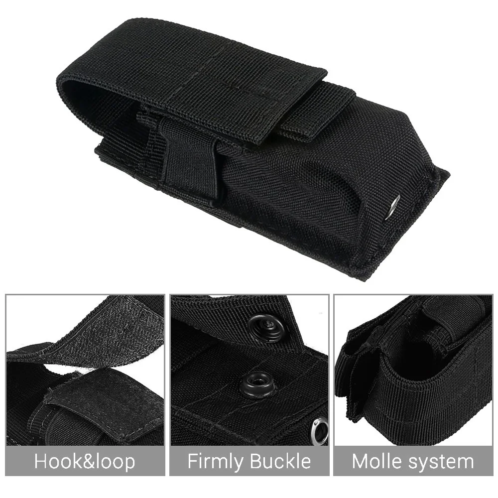 Molle tático m5 lanterna bolsa - Edc Carry Holster avaliação e preço