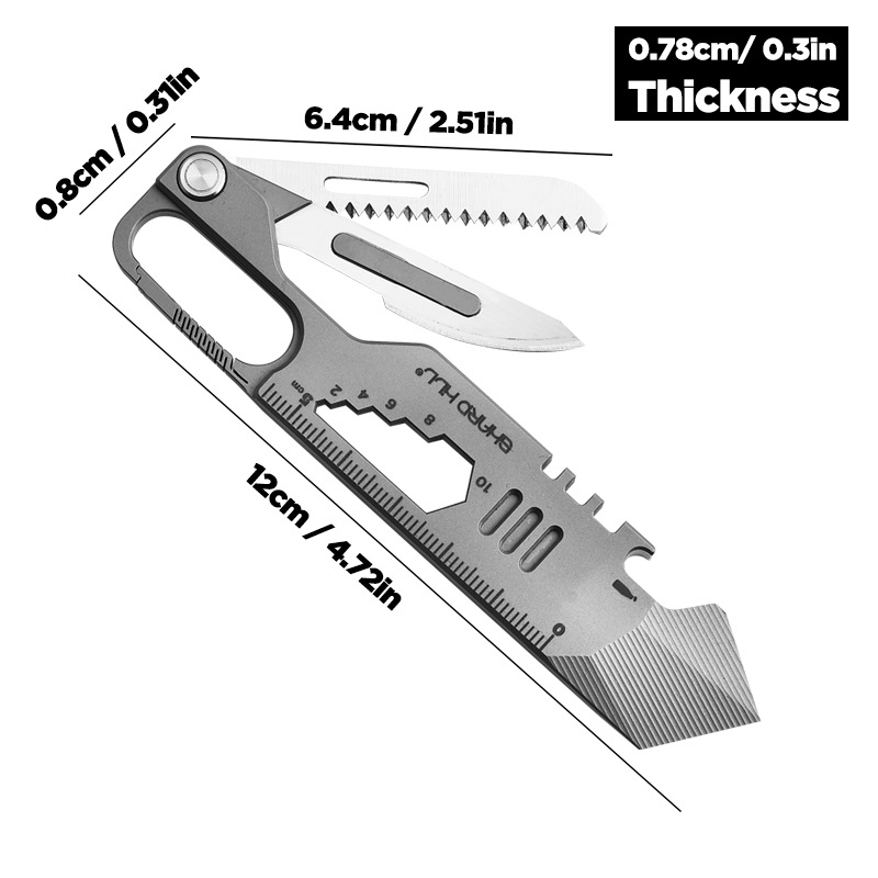 Ao ar livre portátil edc multi - Titanium Pry Bar avaliação e preço